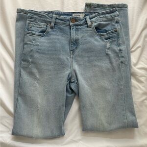 Light Blue Women's Cropped Jeans